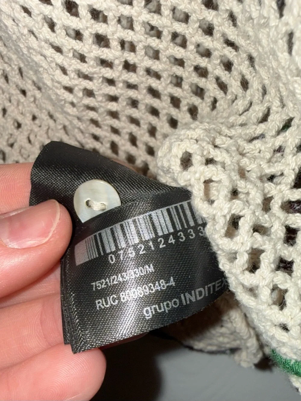 Zara Embroidered Crochet Floral Tank Dress in Cream/Multi NWT Size Medium - Picture 10 of 13